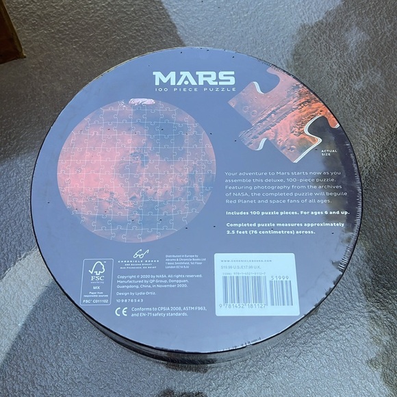 Chronicle Books Mars 100 piece puzzle - Picture 3 of 6